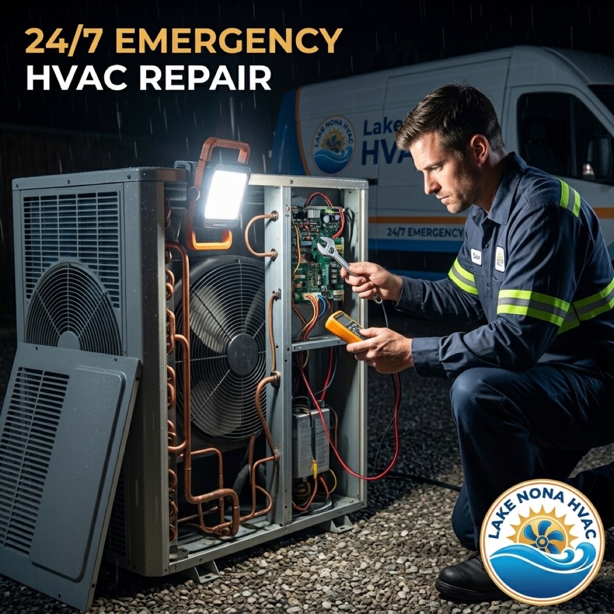 Lake Nona HVAC Company Service Van